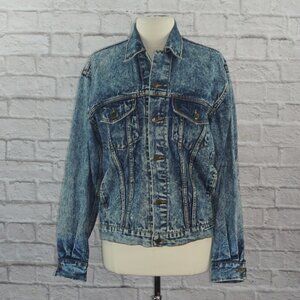 Vintage 80s Guess Acid Wash Denim Jean Jacket XL